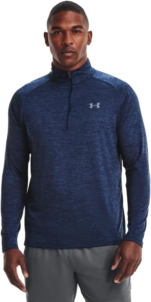 

Футболка Under Armour Men's Tech 2.0 ½ Zip, Academy Blue (409)/Steel, Синий, Футболка Under Armour Men's Tech 2.0 ½ Zip, Academy Blue (409)/Steel