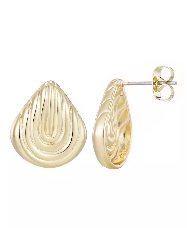 

Позолоченные серьги-гвоздики с декором Adornia, gold