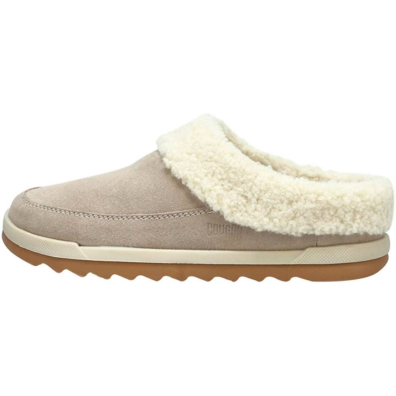 Женские замшевые тапочки Liliana в цвете Stone/Mushroom Suede COUGAR