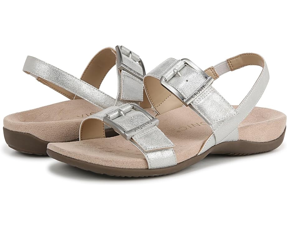 

Сандалии VIONIC Reese Slingbacks, цвет Silver Met Synthetic Fabric