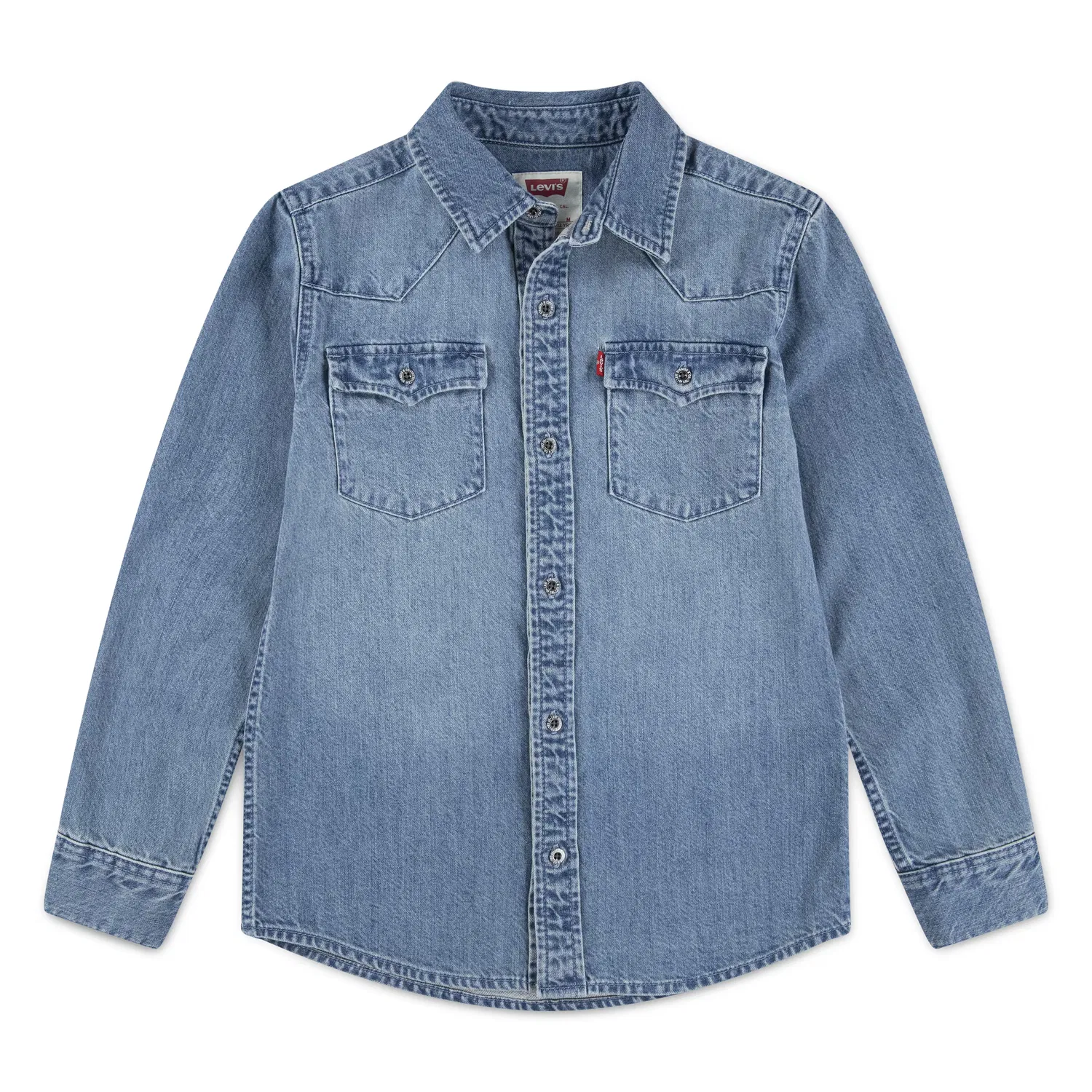 Рубашка на пуговицах стандартного кроя Levi'S Kids, Blue Denim