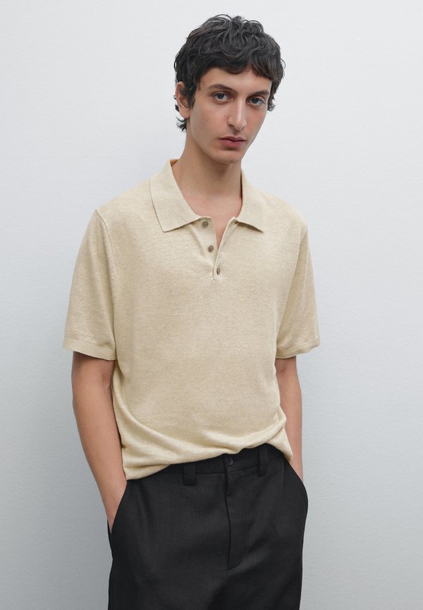 

Рубашка поло Massimo Dutti, бежевый