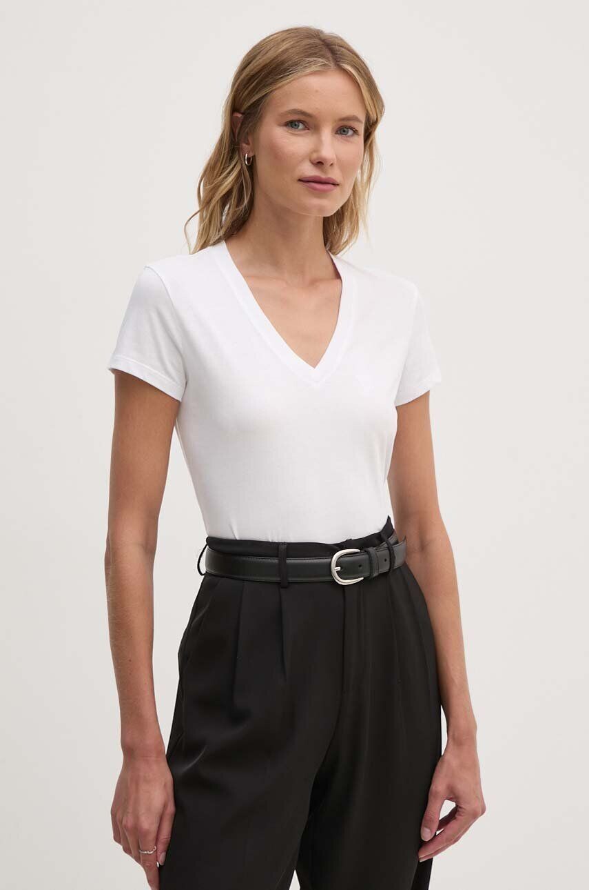 

Хлопковая футболка Armani Exchange, белый