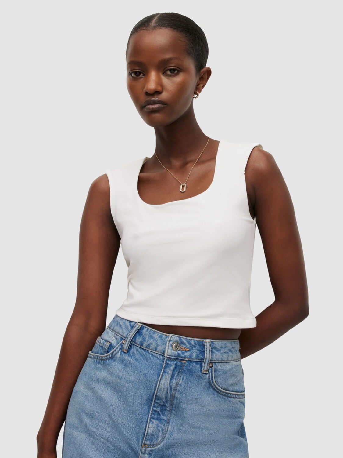 

Майка Тами AllSaints, мел белый