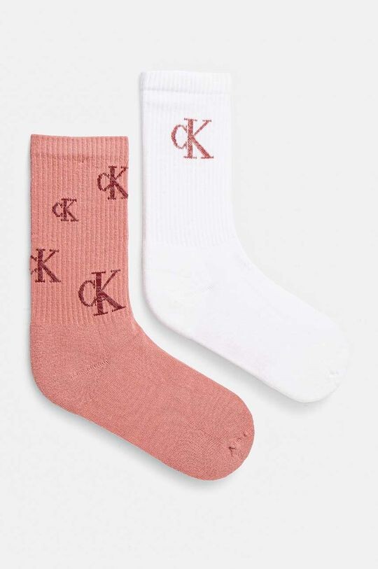 

2 пары носков Calvin Klein Jeans, розовый