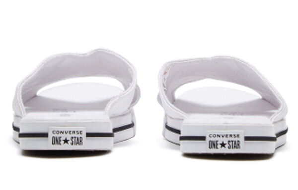 Тапочки one star slide canvas white slippers 'white black' Converse, белый — фото 4
