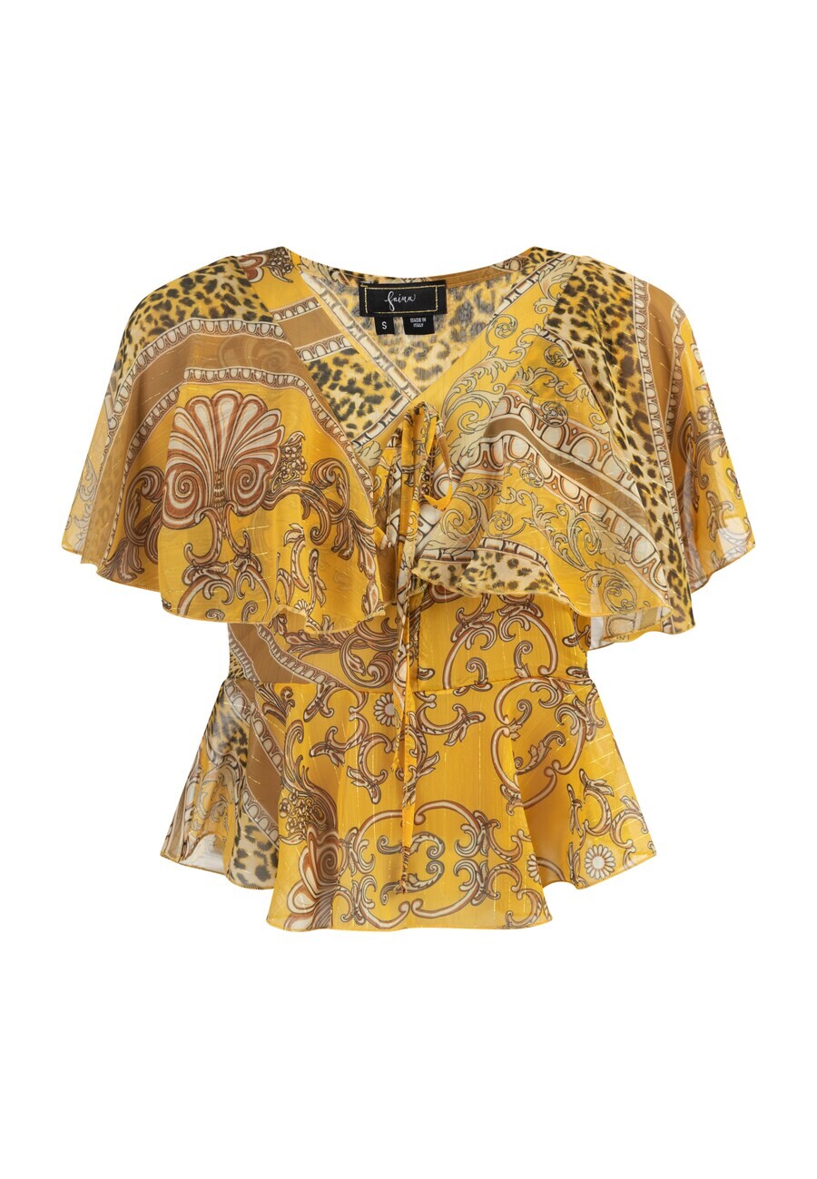 

Блузка с коротким рукавом faina Blouse, цвет mustard/honey