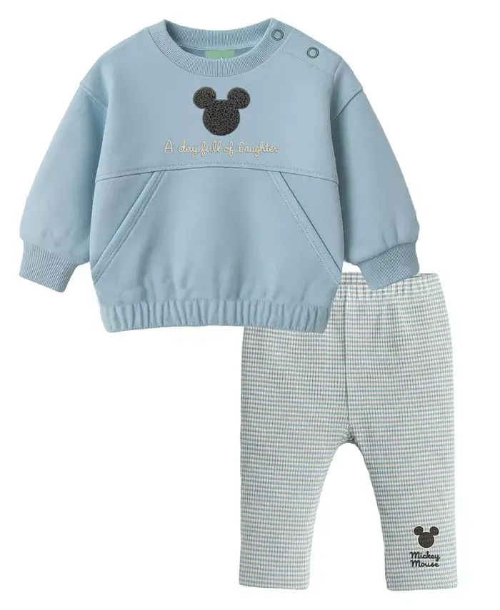 

Детский комплект для мальчиков из 2 предметов: толстовка с длинным рукавом и брюки с Микки Маусом Disney