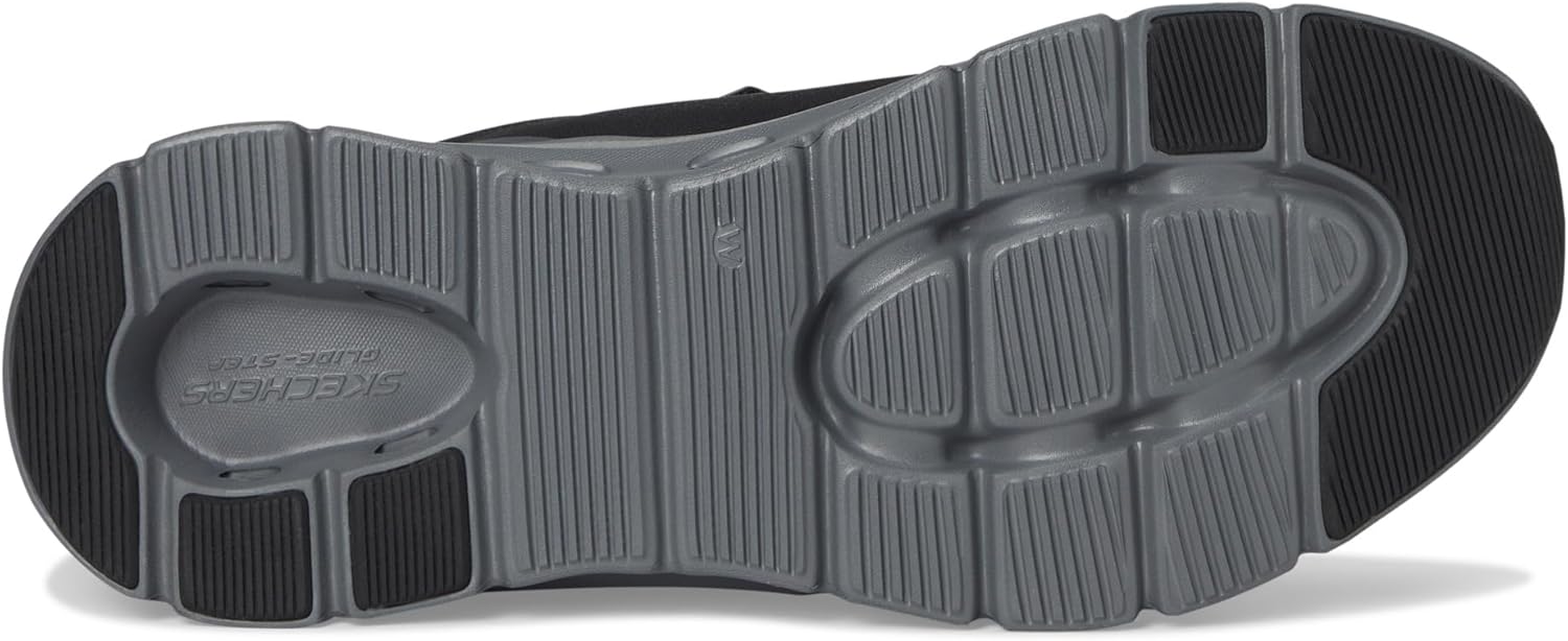 Мужские кроссовки Skechers Arch Fit Glide-Step Pro с удобной вставкой и легким надеванием, черный/угольный — фото 4