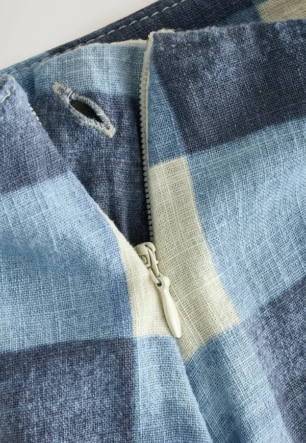 Длинная юбка Next, Blue Ecru Gingham — фото 3