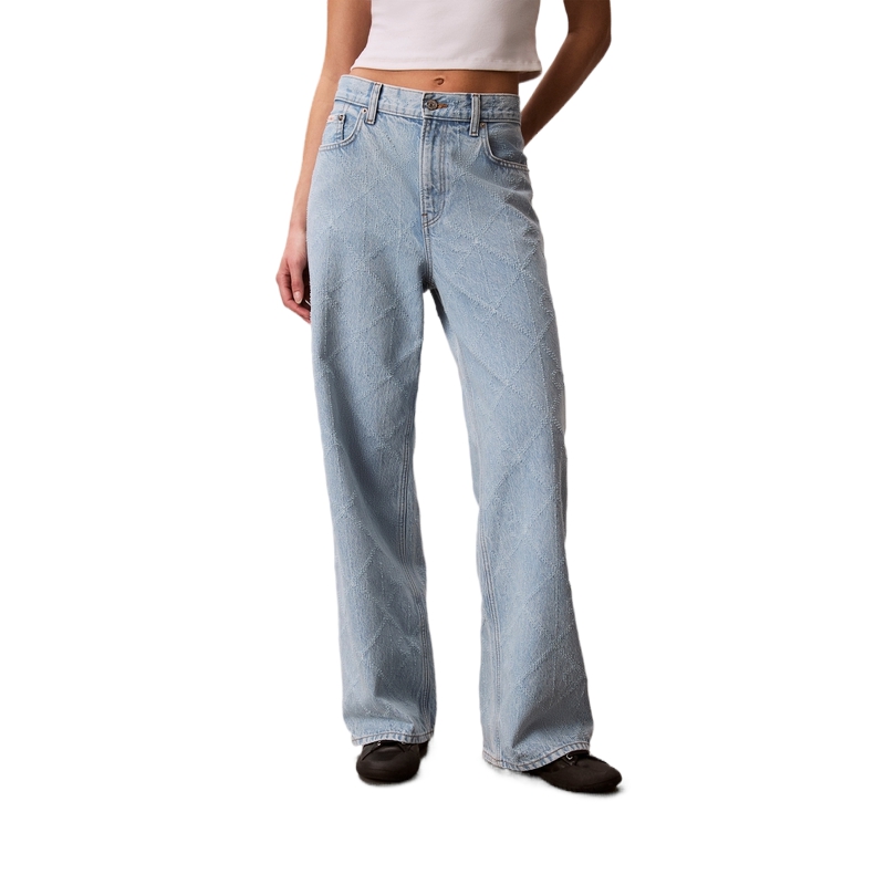 Calvin Klein Джинсы Women's 3U8 Denim Light Blue Moderate Wide Leg