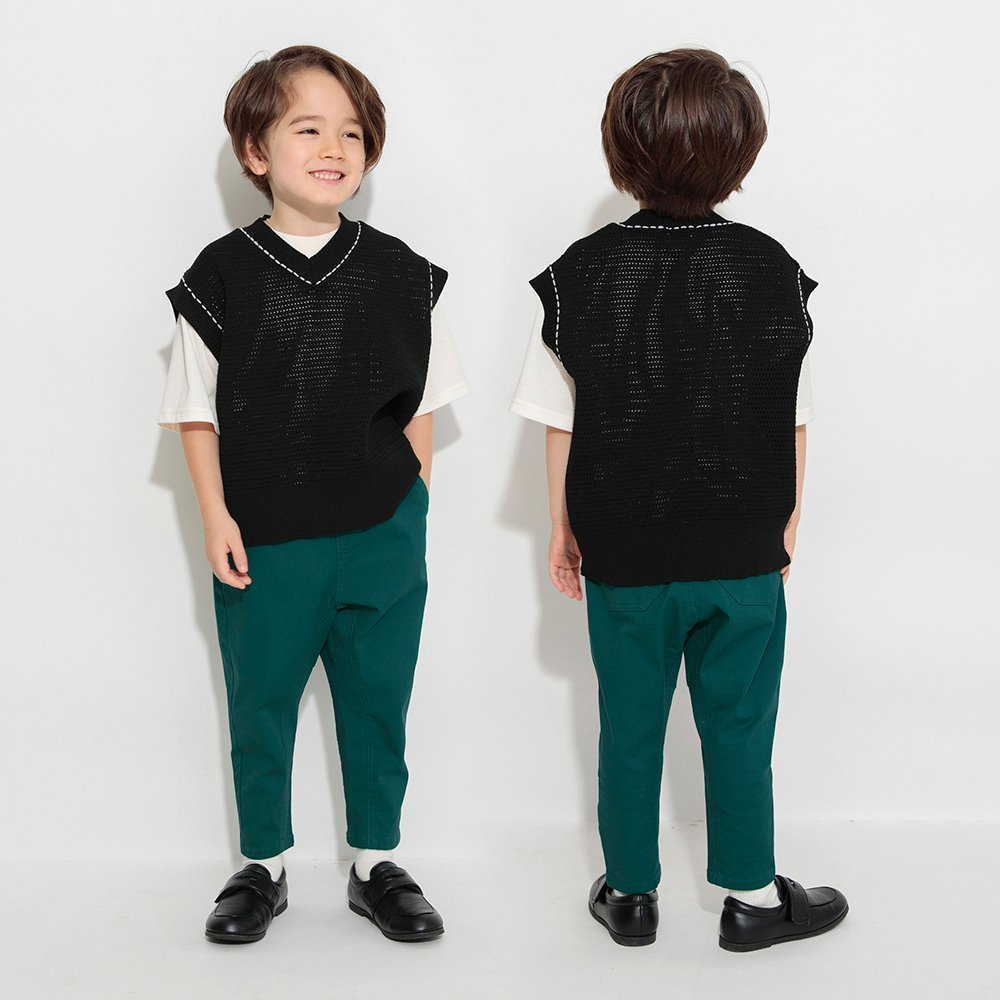 Зауженные брюки из саржи для садовника Branshes, Frog (dark green) — фото 3