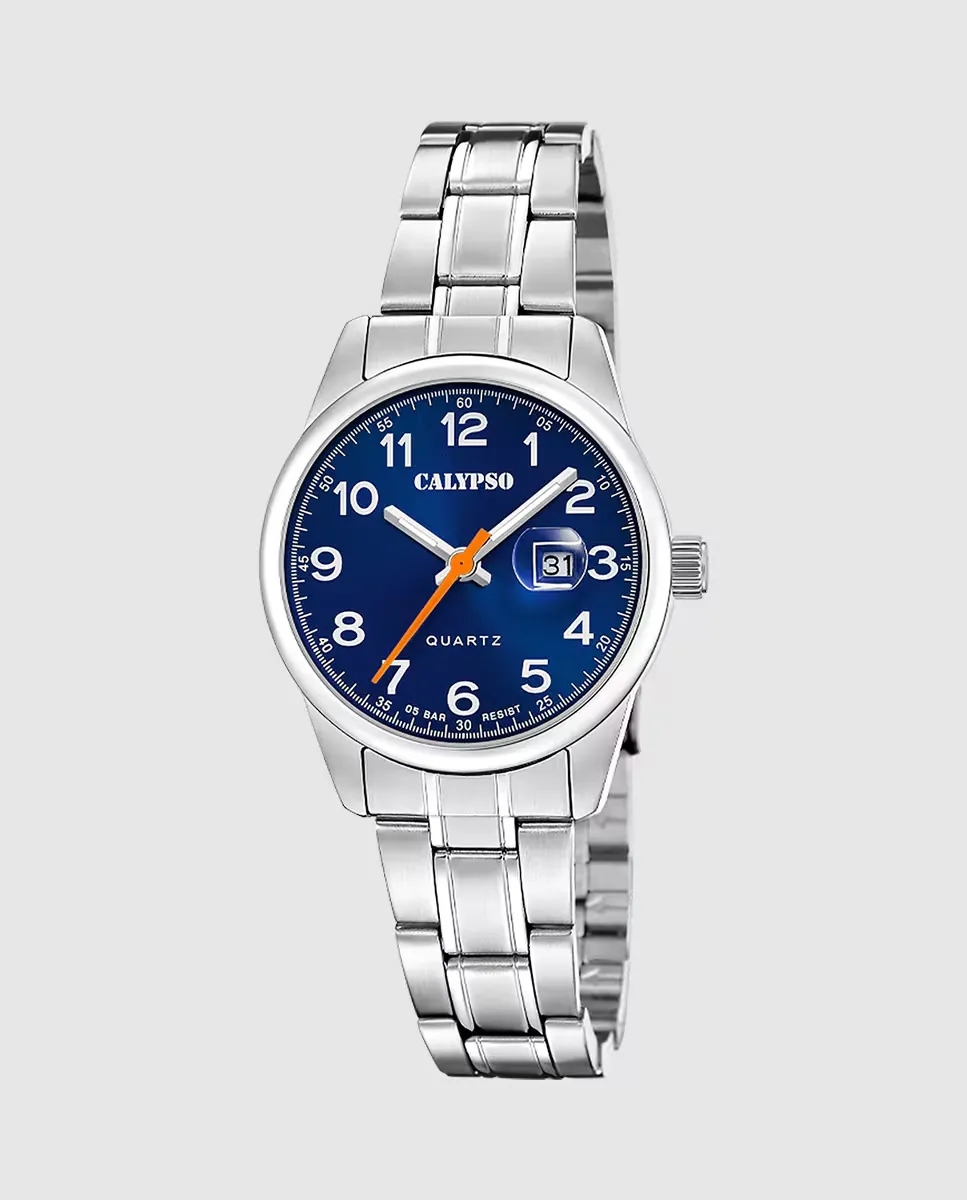 

K5873/4 Базовые женские часы из серебристой стали Calypso, серебрянный
