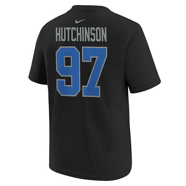 Футболка с именем и номером игрока Detroit Lions Aidan Hutchinson Nike — фото 4