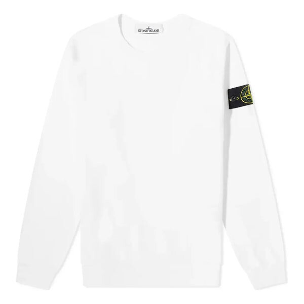 

Толстовка garment dyed crew sweatshirt 'white' Stone Island, белый