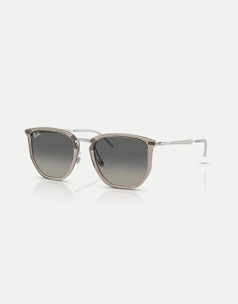 

Солнцезащитные очки Ray-Ban Rb4451 неправильной формы с серыми линзами прозрачно-серого цвета