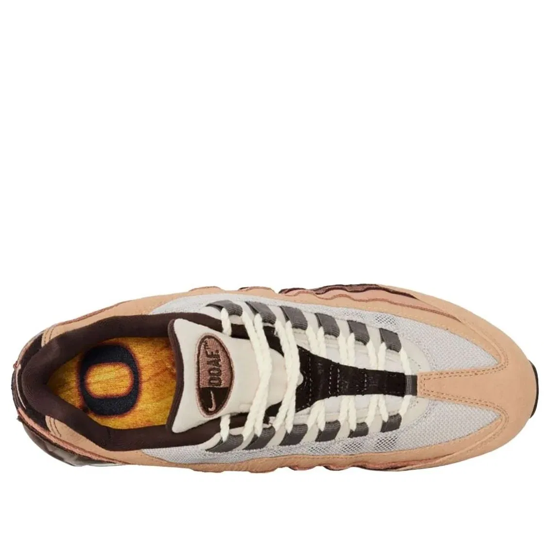 Кроссовки Nike x Oregon Ducks Air Max 95 'Lumber Yard' IQ3988-001, коричневый — фото 2