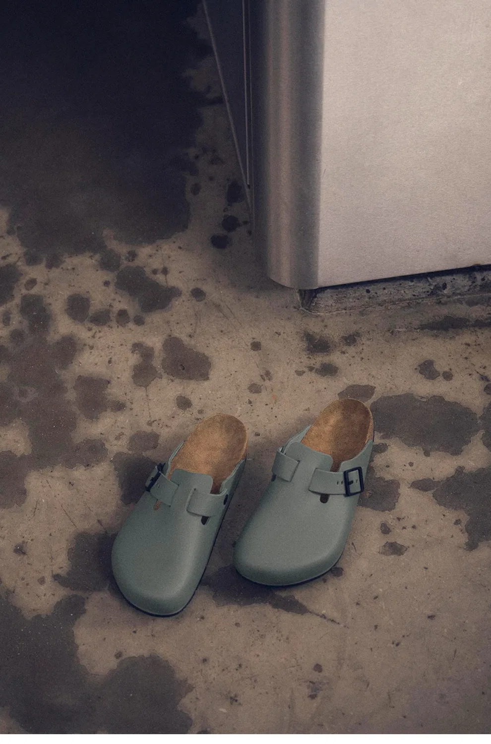 Мужские кожаные сабо Boston Pro Regular цвета тимьяна от Birkenstock — фото 4