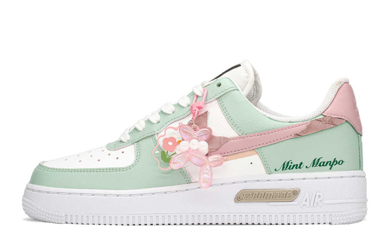 

Кроссовки Nike Air Force 1 Skateboarding Shoes Women's Low-top Green/Pink, цвет Pink Moon/Nori/Magnet