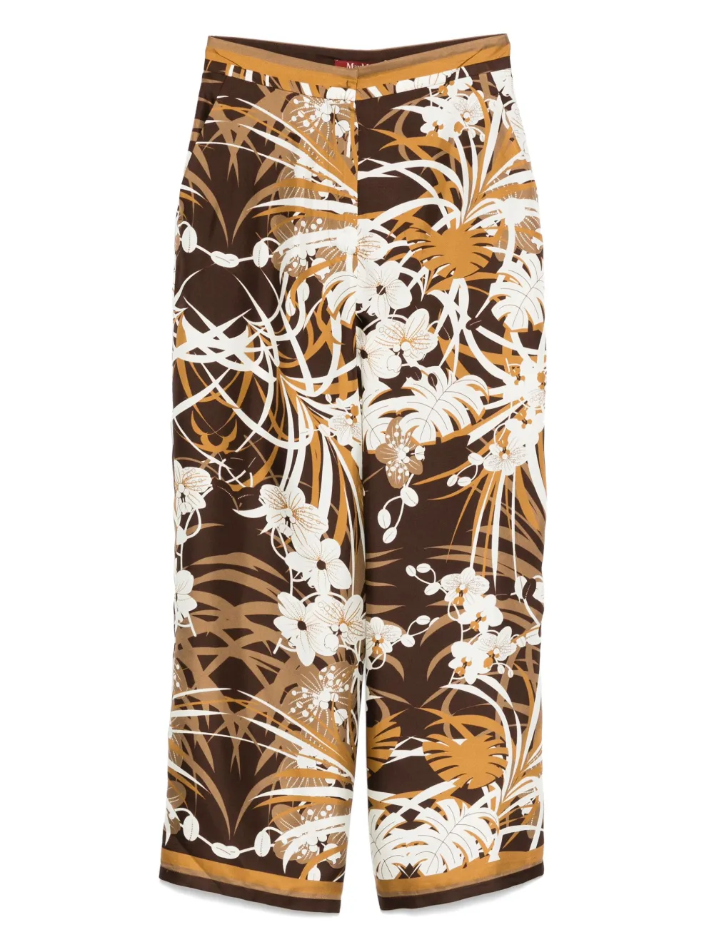 

Шелковые брюки MAX MARA, коричневый
