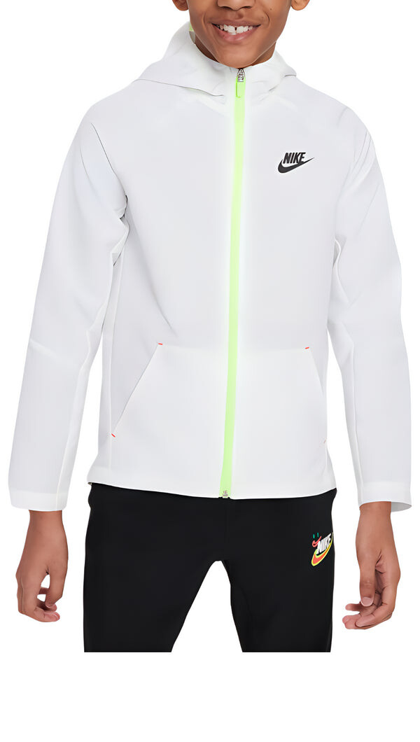 

Куртка плетеная куртка с логотипом dri fit Nike, белый