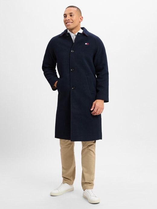 

Шерстяное пальто Tommy Jeans, синий