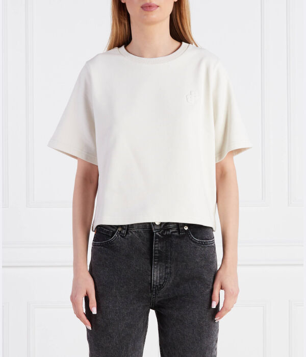 

Футболка с логотипом ecripa Oversize fit Boss, экрю
