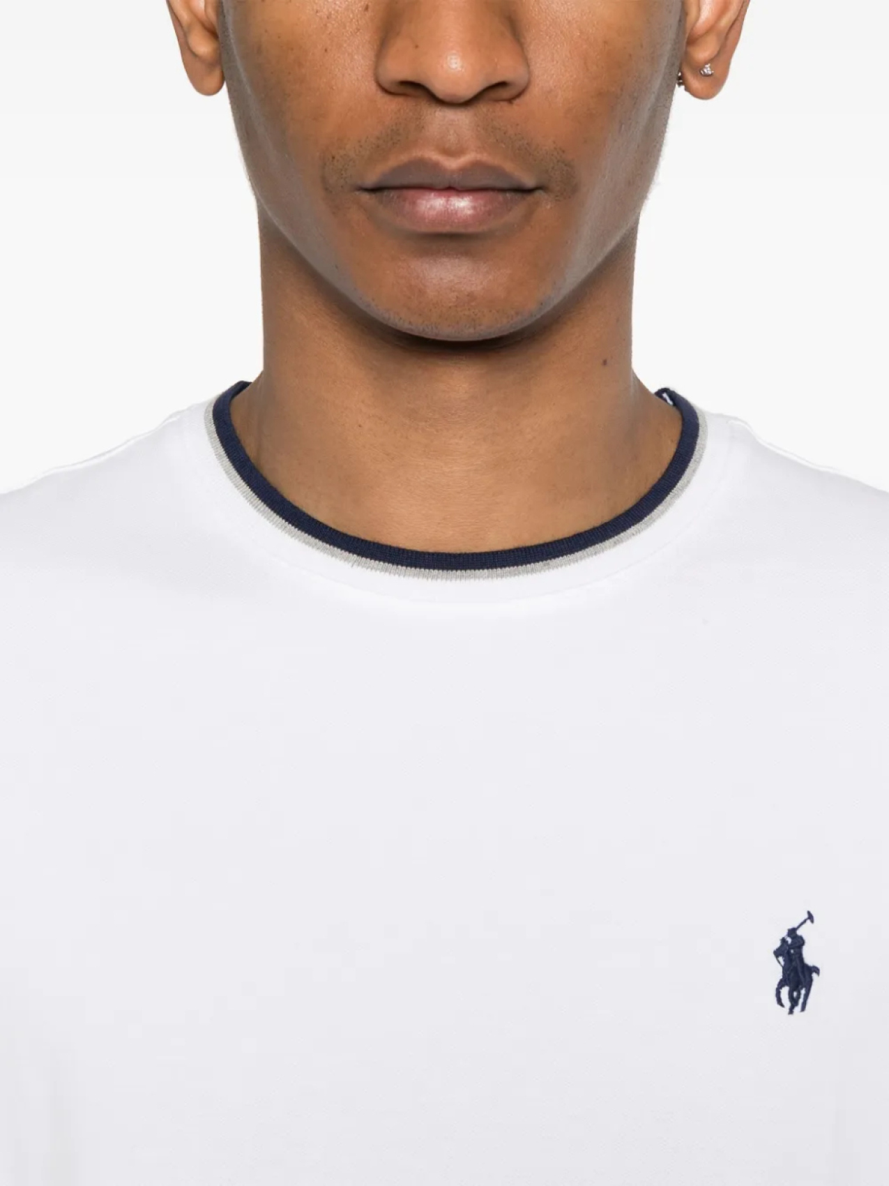 Футболка из эластичного хлопка Polo Ralph Lauren, белый — фото 4