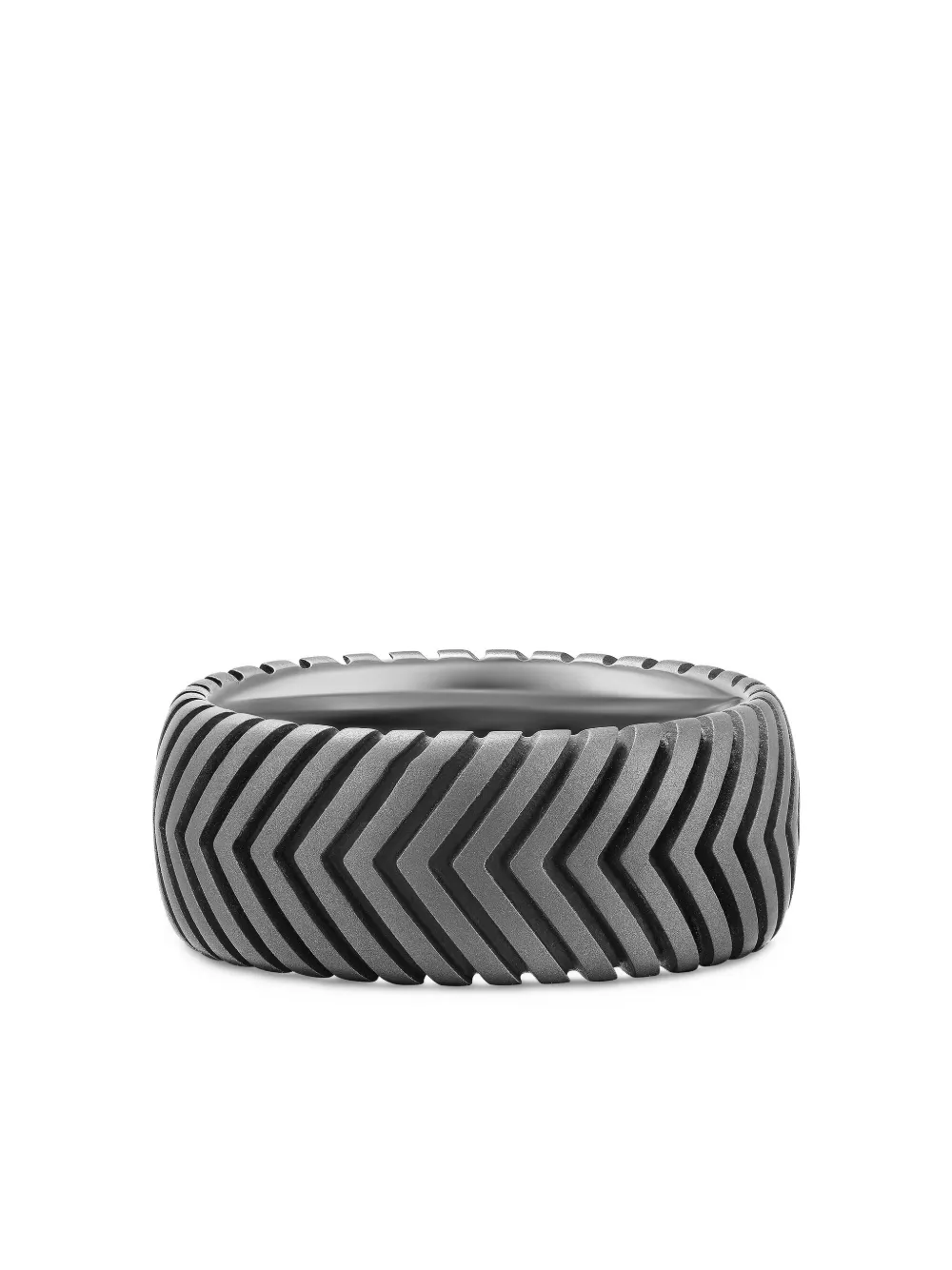

Кольцо Chevron Band David Yurman, черный