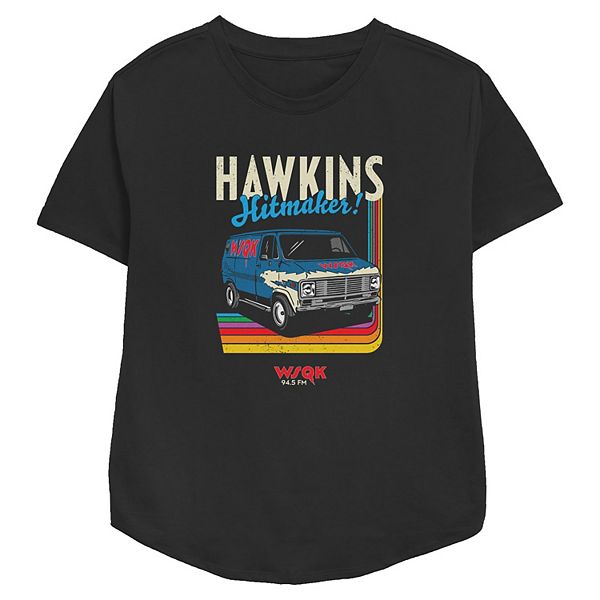 

Футболка с принтом Hawkins Hitmaker из сериала "Очень странные дела" Licensed Character