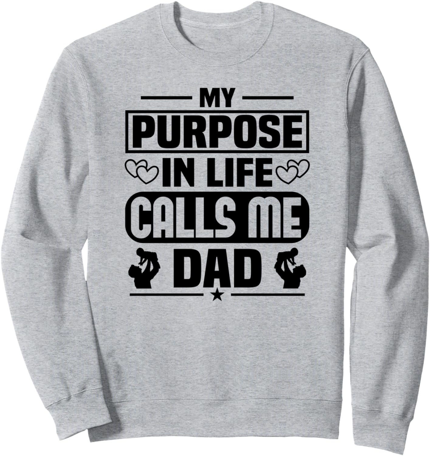 

Моя цель в жизни - называть себя папой - забавная толстовка для папы My Purpose In Life Calls Me Dad, серый