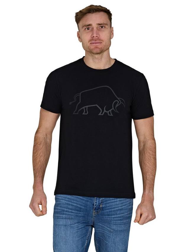 

Футболка высокого телосложения Raging Bull, черный