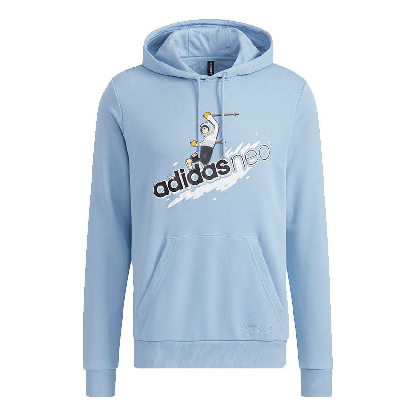 

Худи Men's adidas neo Wp Sh1 Logo Printing Sports Sky Blue HG9016
