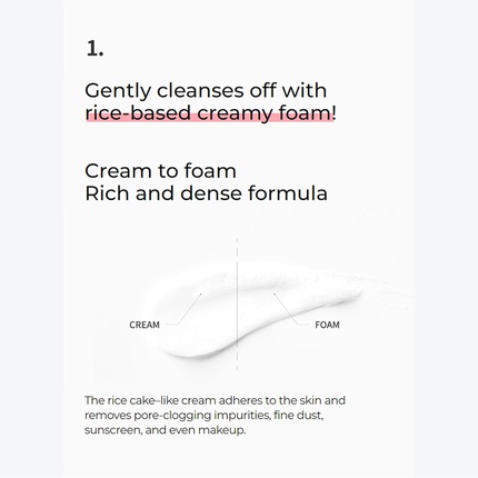 Гель для умывания S.Nature — Очищающая пенка Aqua Rice Foam Cleanser с экстрактом риса и рисовой пудрой, 80 мл — фото 2