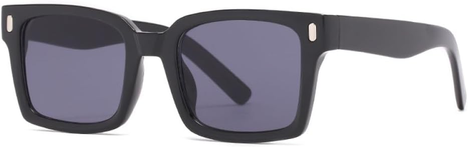 

Квадратные модные солнцезащитные очки для женщин в стиле панк, стимпанк, винтажные солнцезащитные очки для мужчин, желтые очки, ретро-очки с защитой от УФ-излучения UV400 MTZJH, Black