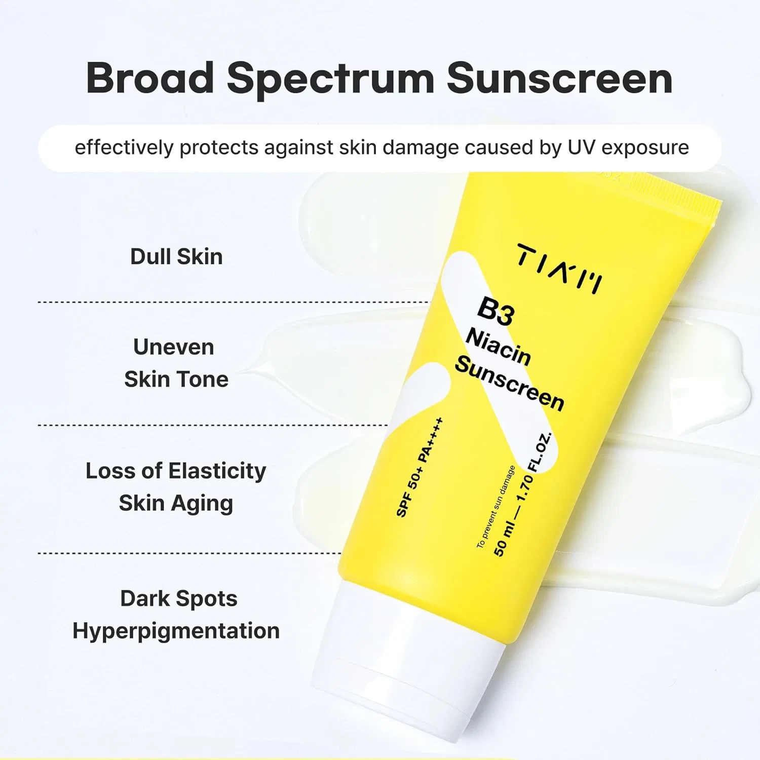 Солнцезащитный крем для лица «Niacinamide SPF50+ PA++++» от TIAM, 50 мл Tia'M — фото 3