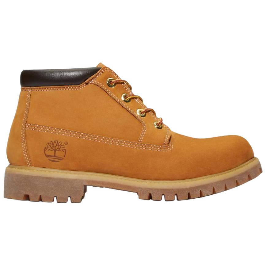 Мужские ботинки Timberland Премиум кожаные с логотипом, оранжево-коричневый — фото 3