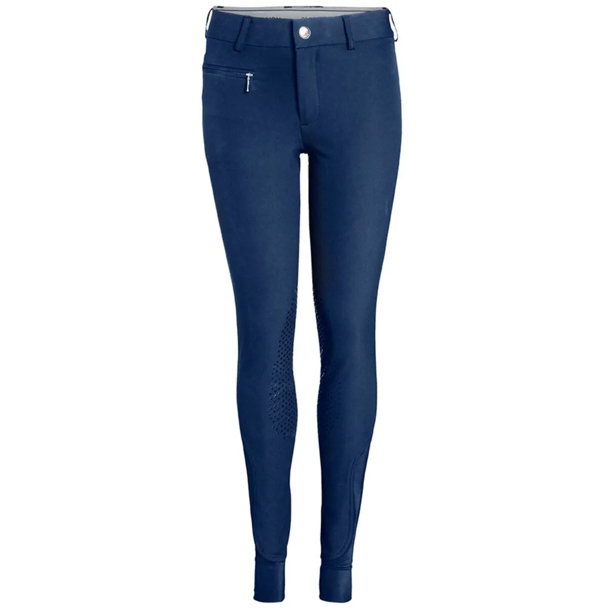 

Crown Breeches Jr Силиконовая ручка Горная лошадь Детские штаны для верховой езды Mountain Horse, тёмно-синий