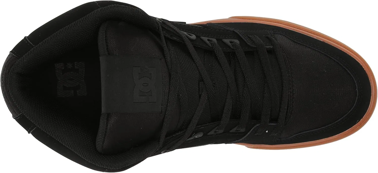Мужские скейтбордистские кроссовки DC ADYS400043, черно-бело-синие Dc Shoes — фото 4