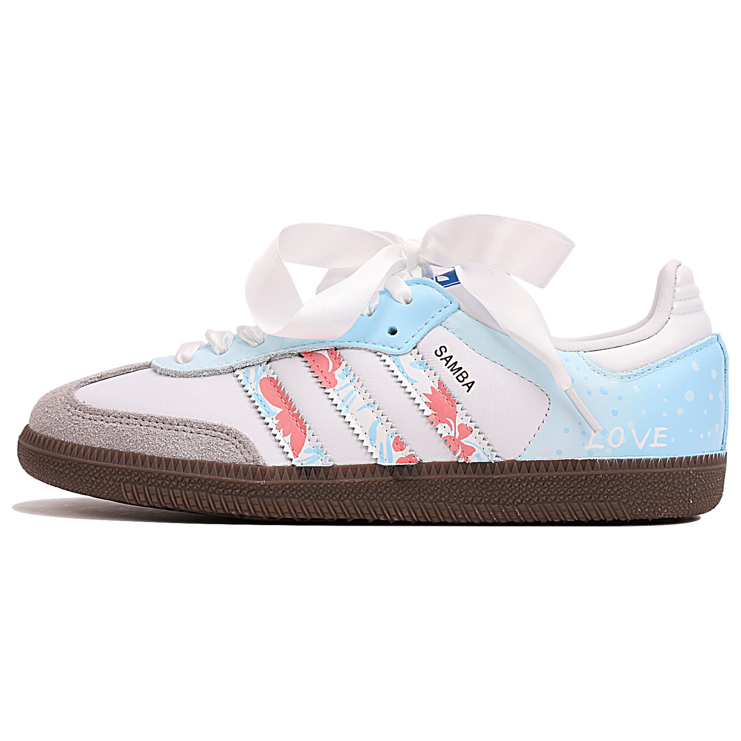 

Кроссовки adidas originals SAMBA OG Skateboarding Shoes Unisex Low-top Blue/white/red, синий/белый
