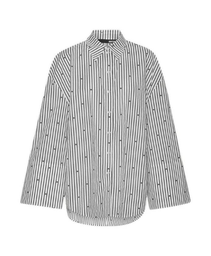 

Белая рубашка с закругленным низом Rotate Birger Christensen, белый