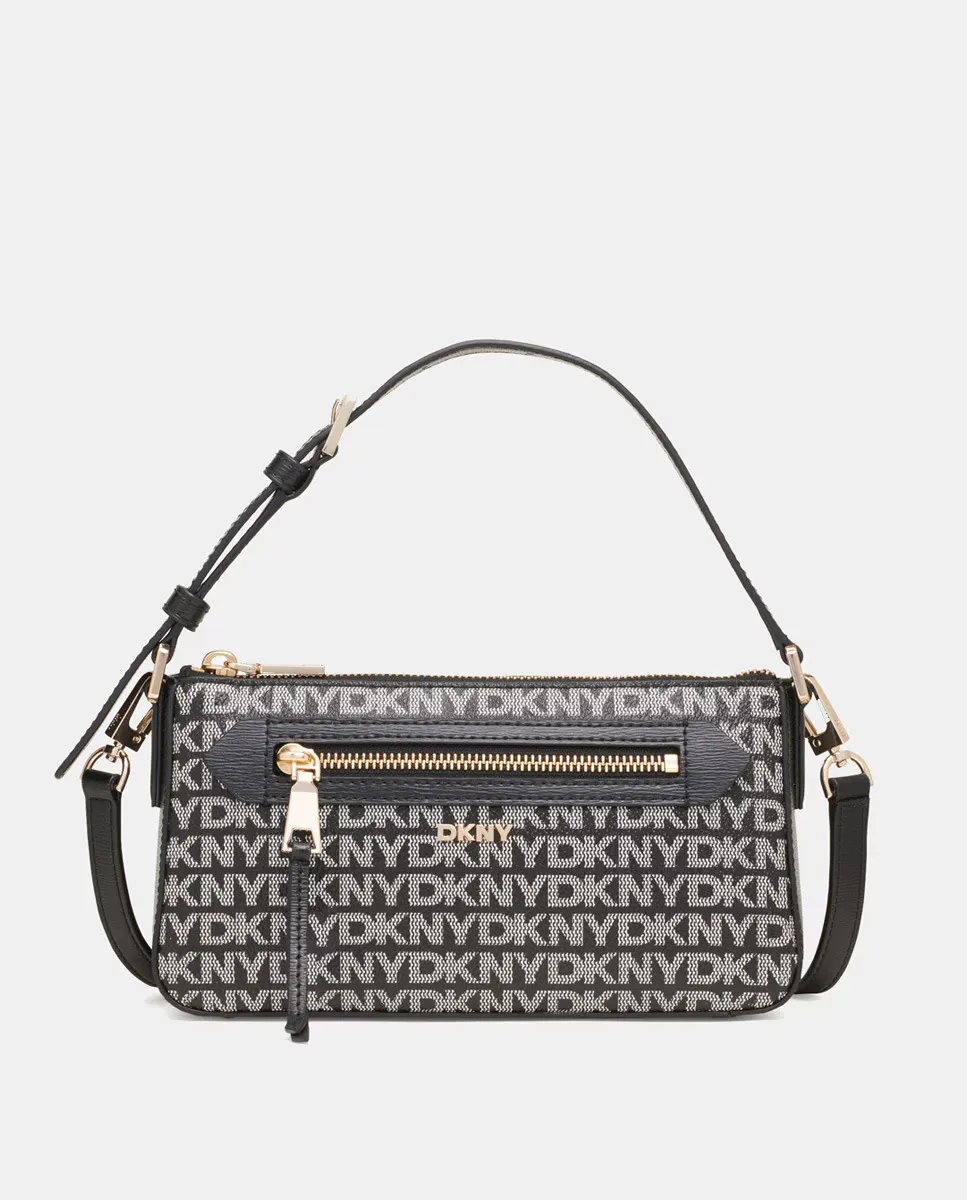

Сумка через плечо DKNY BRYANT с длинной ручкой и принтом логотипа, черный