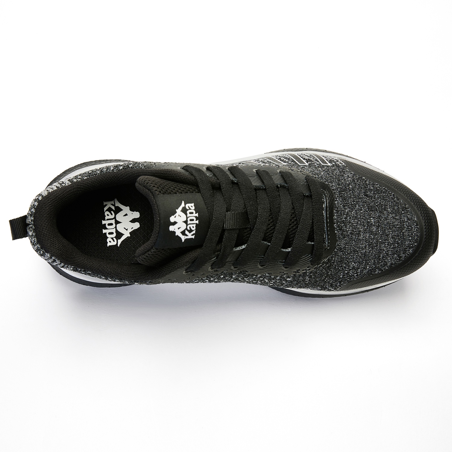 Антискользящие износостойкие дышащие легкие низкие кроссовки Unisex Black Kappa, черный-990 — фото 4