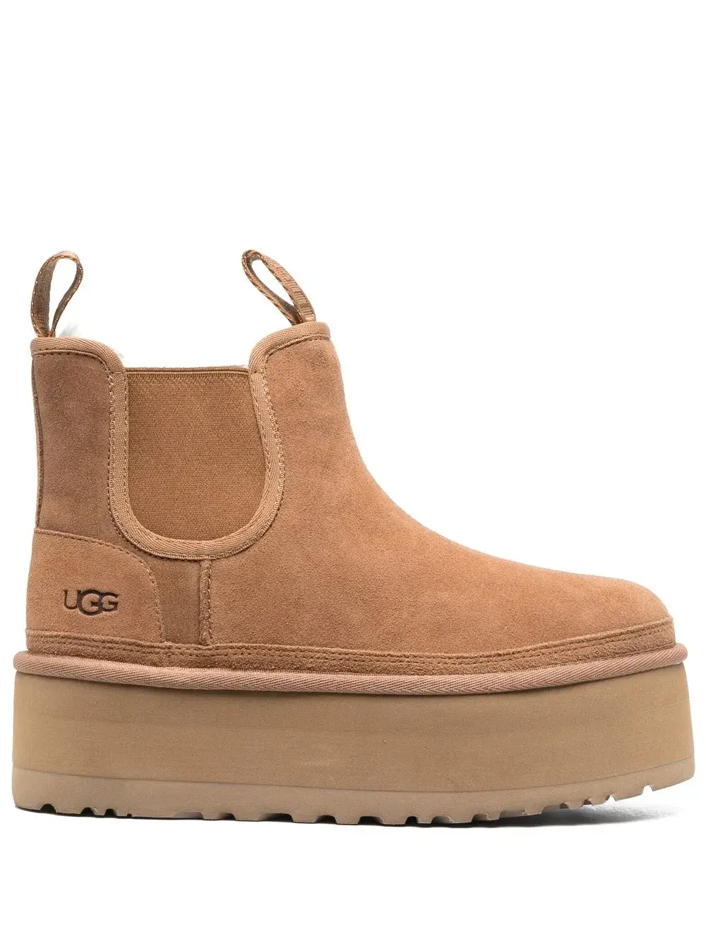 Угги UGG Classic Mini на платформе, бежевый