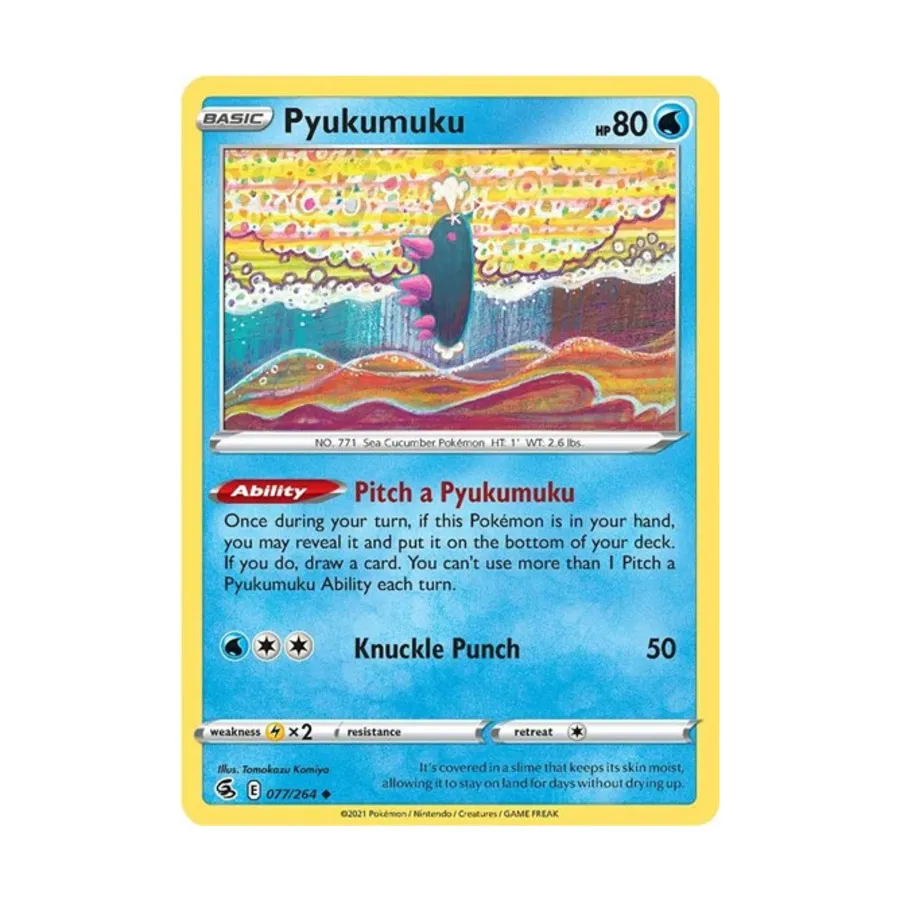 

CCG Пьюкумуку (U) #077/264, Pokemon - SWSH08: Fusion Strike - Singles
