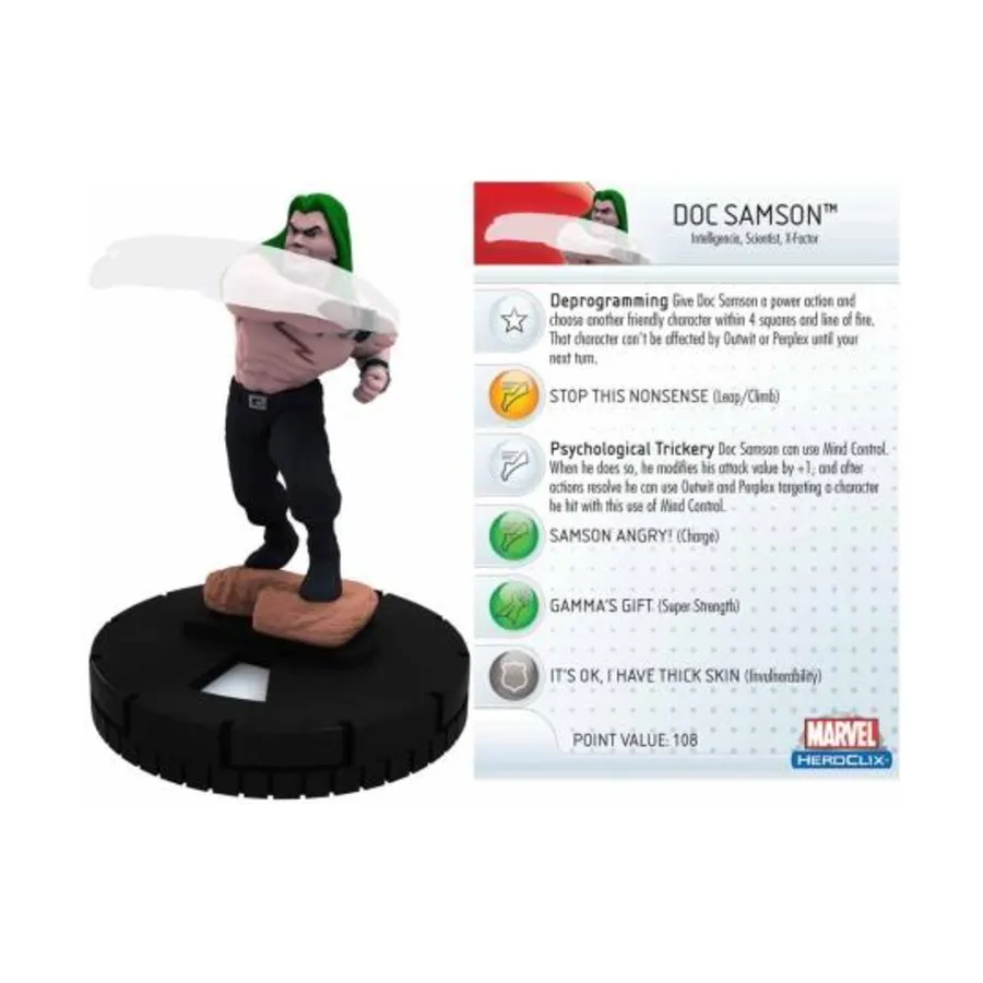 

Док Самсон (R), Marvel HeroClix - Incredible Hulk - Singles
