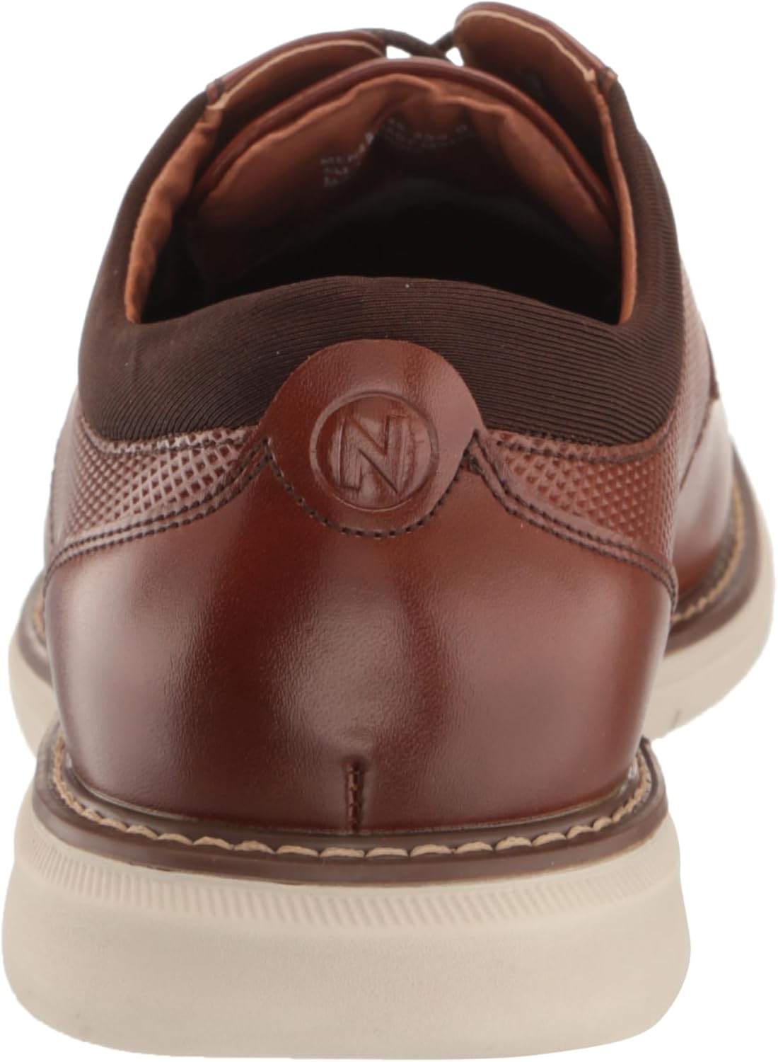 Мужские оксфорды Nunn Bush Chase с plain toe и современным шнуровкой, Cognac — фото 3