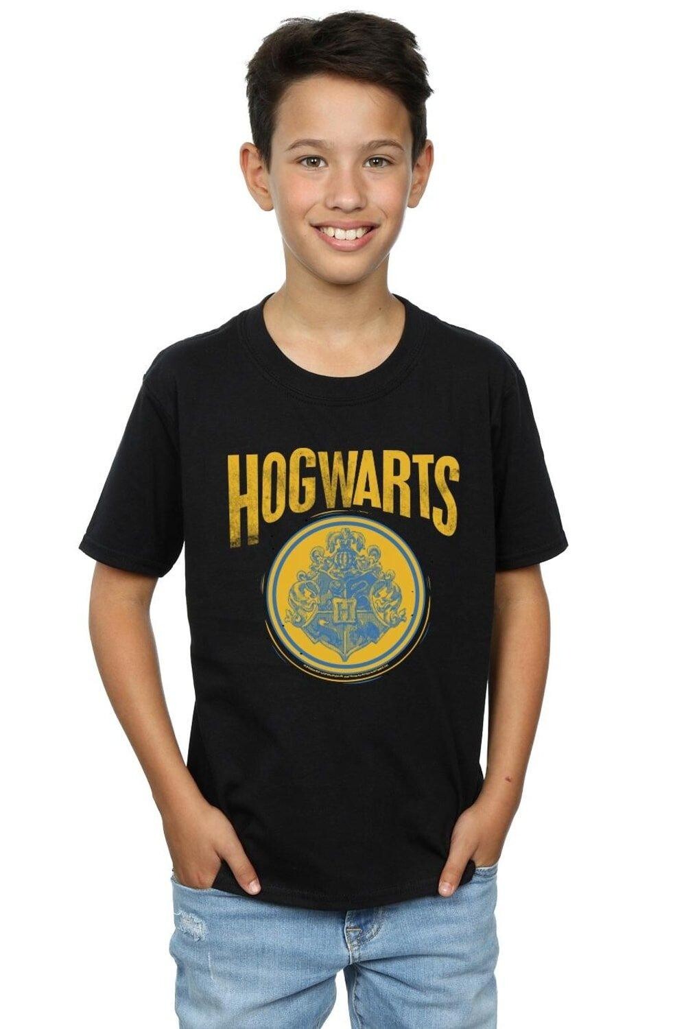 

Футболка с гербом Хогвартса Harry Potter, черный