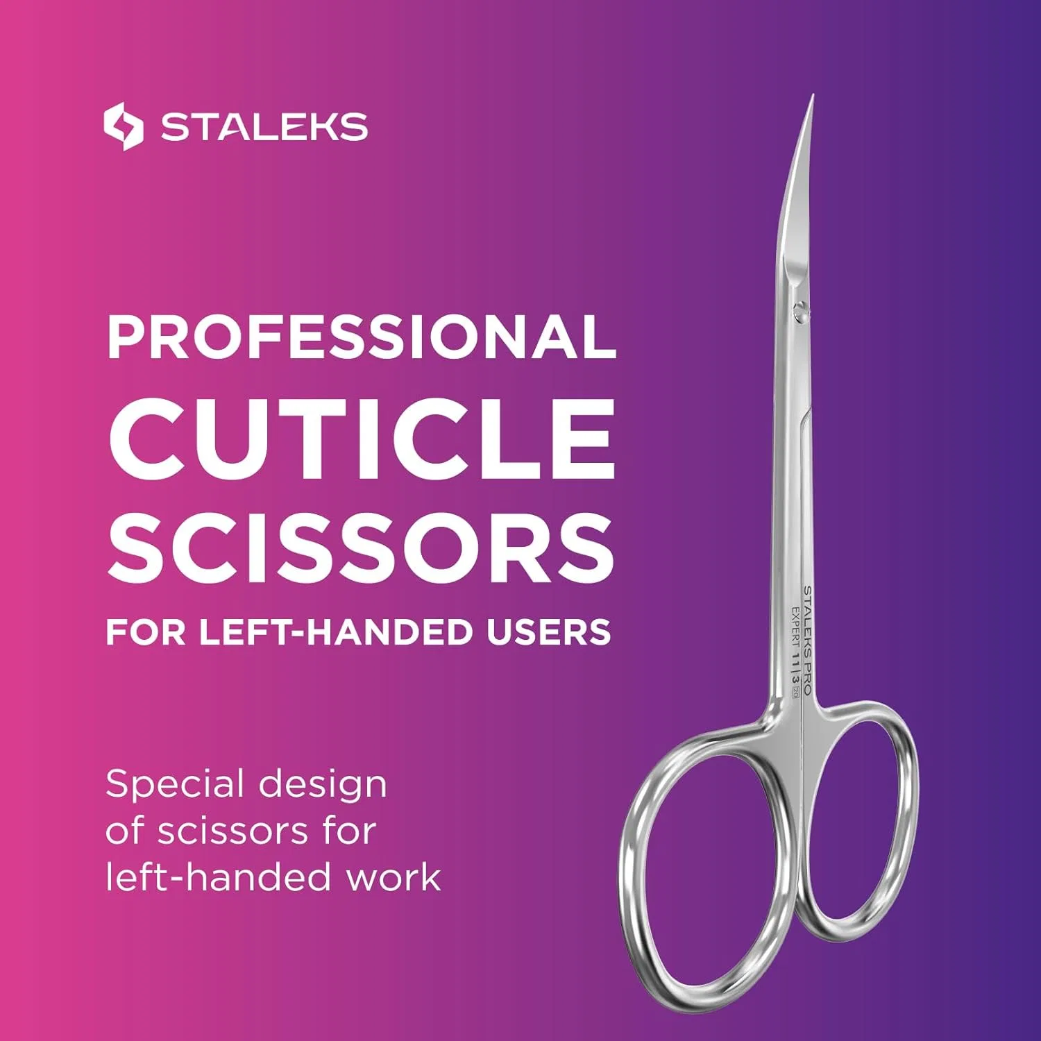Ножницы для кутикулы STALEKS PRO Expert 11 Mano SE-11/3, левое лезвие 23 мм Staleks Pro — фото 4