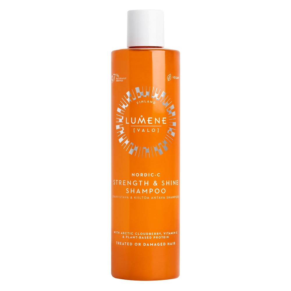 

Укрепляющий и придающий блеск шампунь для волос nordic-c [valo] strength & shine shampoo Lumene, 300 мл